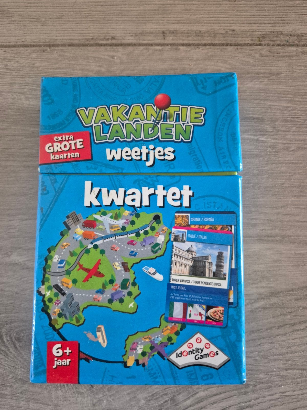vakantie landen weetjes kwartet, Verzamelen, Speelkaarten, Jokers en Kwartetten, Ophalen of Verzenden, Zo goed als nieuw, Kwartet(ten)