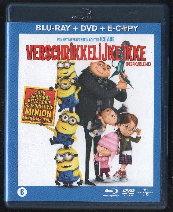 Verschrikkelijke Ikke-Despicable Me Blu-ray LEES! NLaud+sub!, Film, Nederlands, Ophalen of Verzenden, Tekenfilms en Animatie