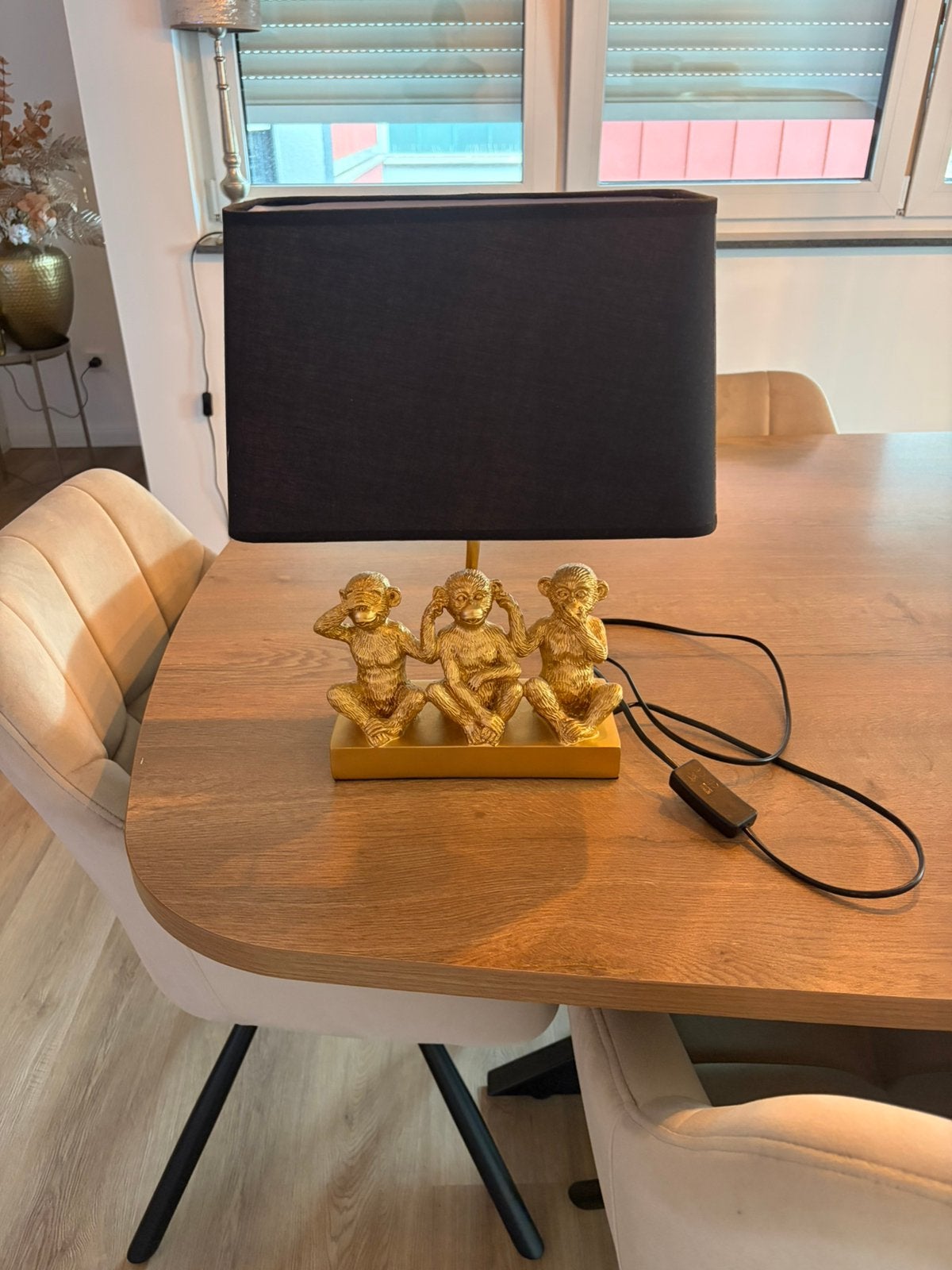 Gouden lamp, Huis en Inrichting, Ophalen of Verzenden, Zo goed als nieuw