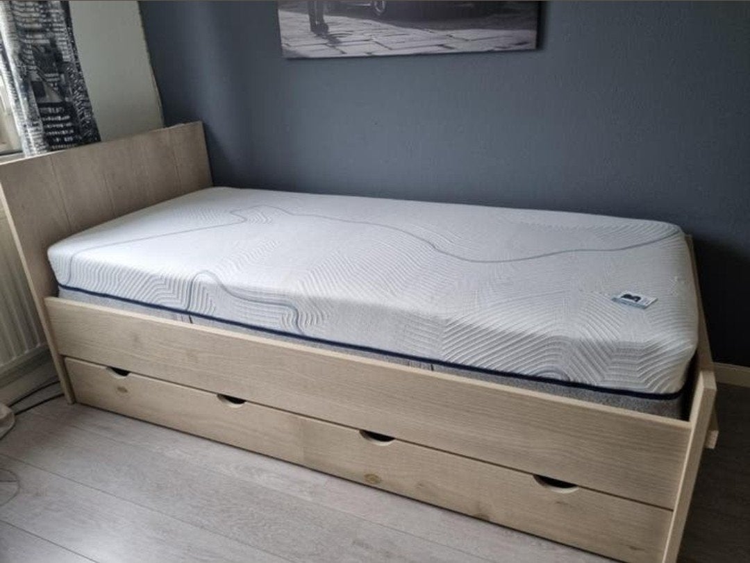 Matras Beter Bed Bright Platinum 300 - 90x200 cm, Ophalen, 90 cm, Eenpersoons, Zo goed als nieuw