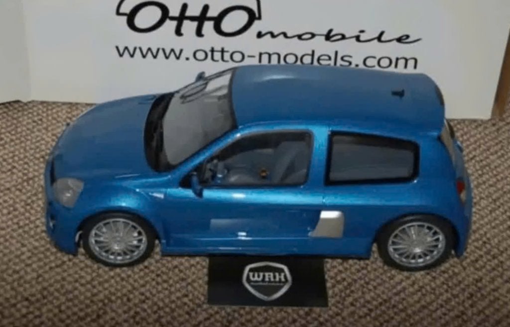 1:12 RENAULT CLIO 2 PHASE 2 V6 blue G067 Otto mobile WRH, Verzenden, Zo goed als nieuw, 1:9 t/m 1:12, Auto
