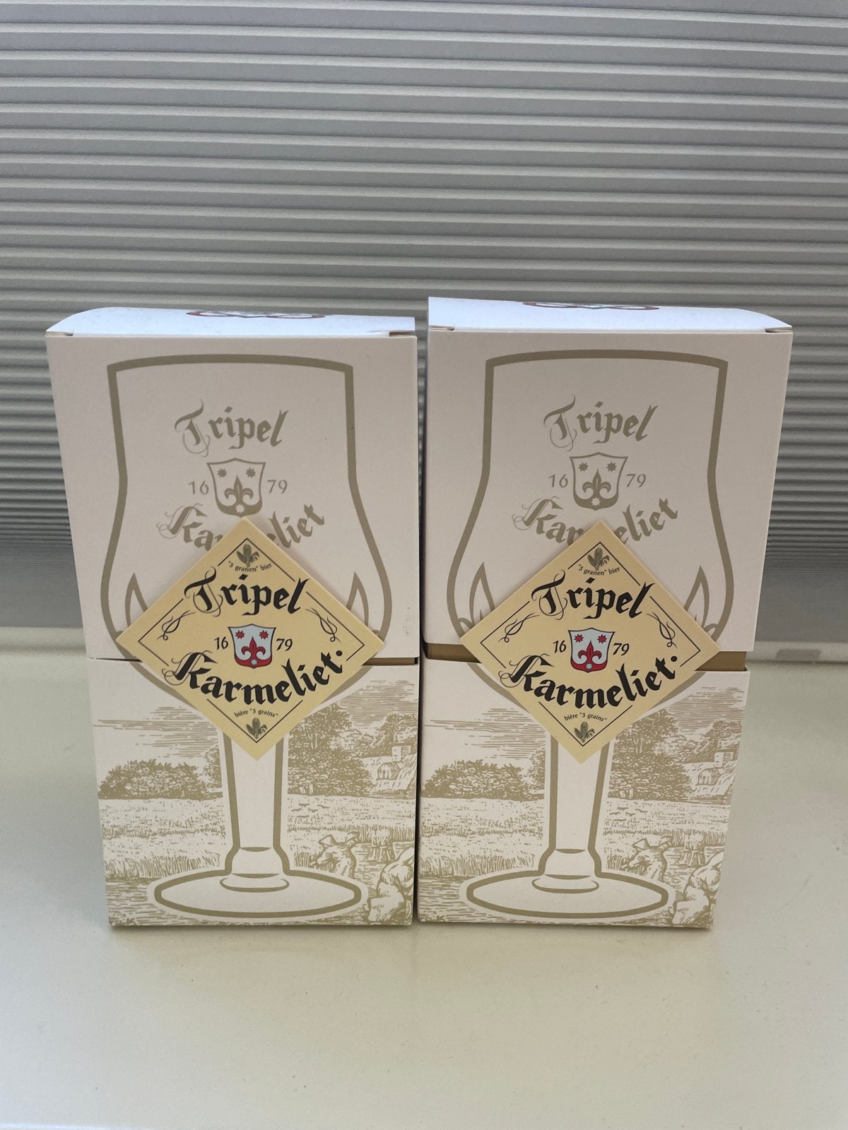 Grote Karmeliet glazen - 2 stuks, Overige typen, Ophalen of Verzenden, Nieuw, Glas
