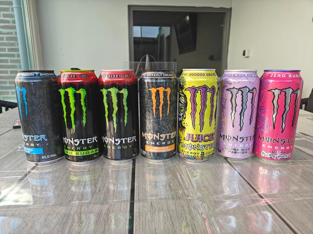 Lege Monster Energy blikken - Nieuwe smaken, Verzamelen, Ophalen of Verzenden