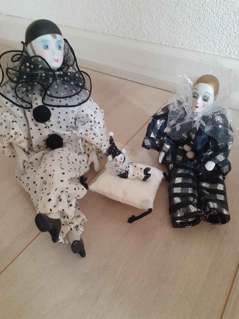 Harlekijn pop, Ophalen of Verzenden, Zo goed als nieuw, Pop