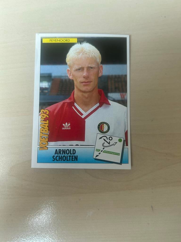 Panini Voetbal '93 Plaatje Arnold Scholten Feyenoord, Hobby en Vrije tijd, Stickers en Plaatjes, Ophalen of Verzenden, Nieuw, Sticker