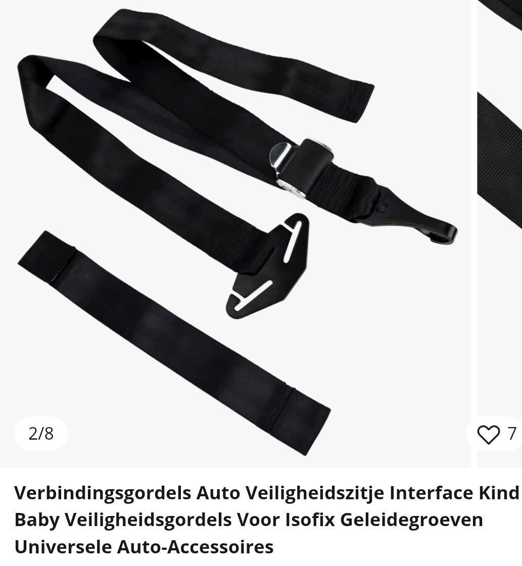 Verbindingsgordel auto veiligheidszitje, Ophalen of Verzenden