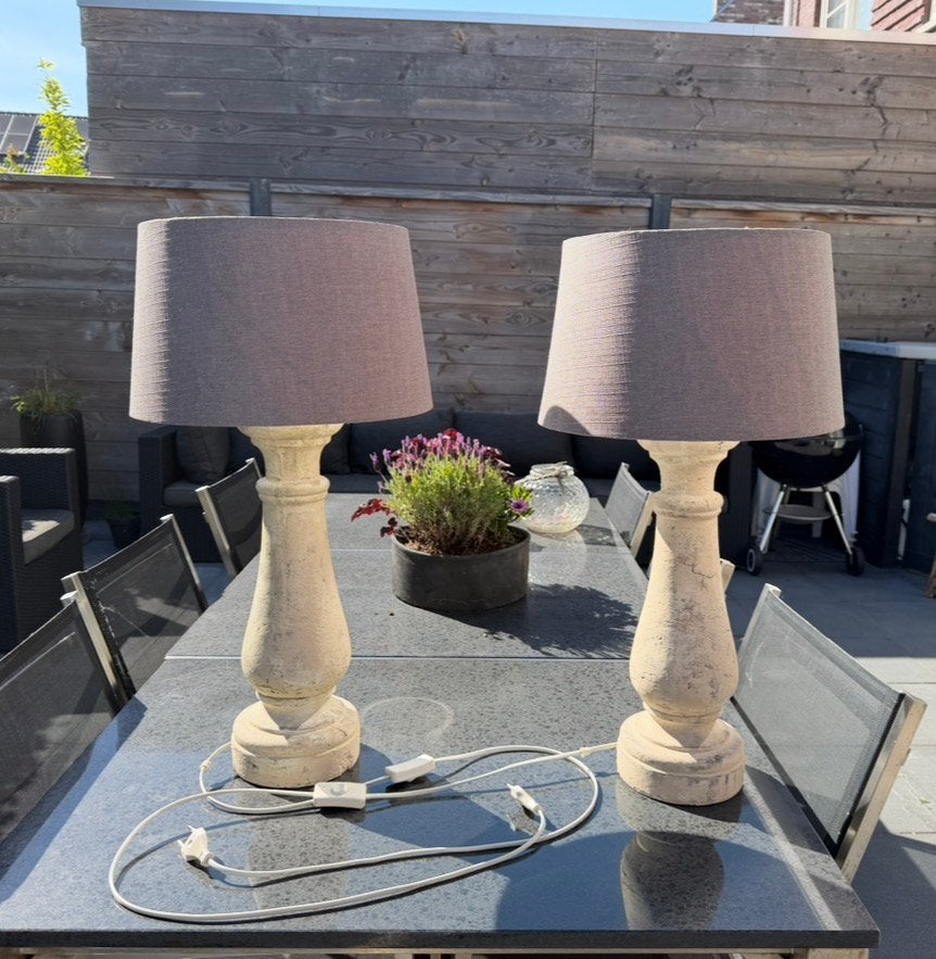 2 lampen Landelijke stijl, Ophalen, Zo goed als nieuw