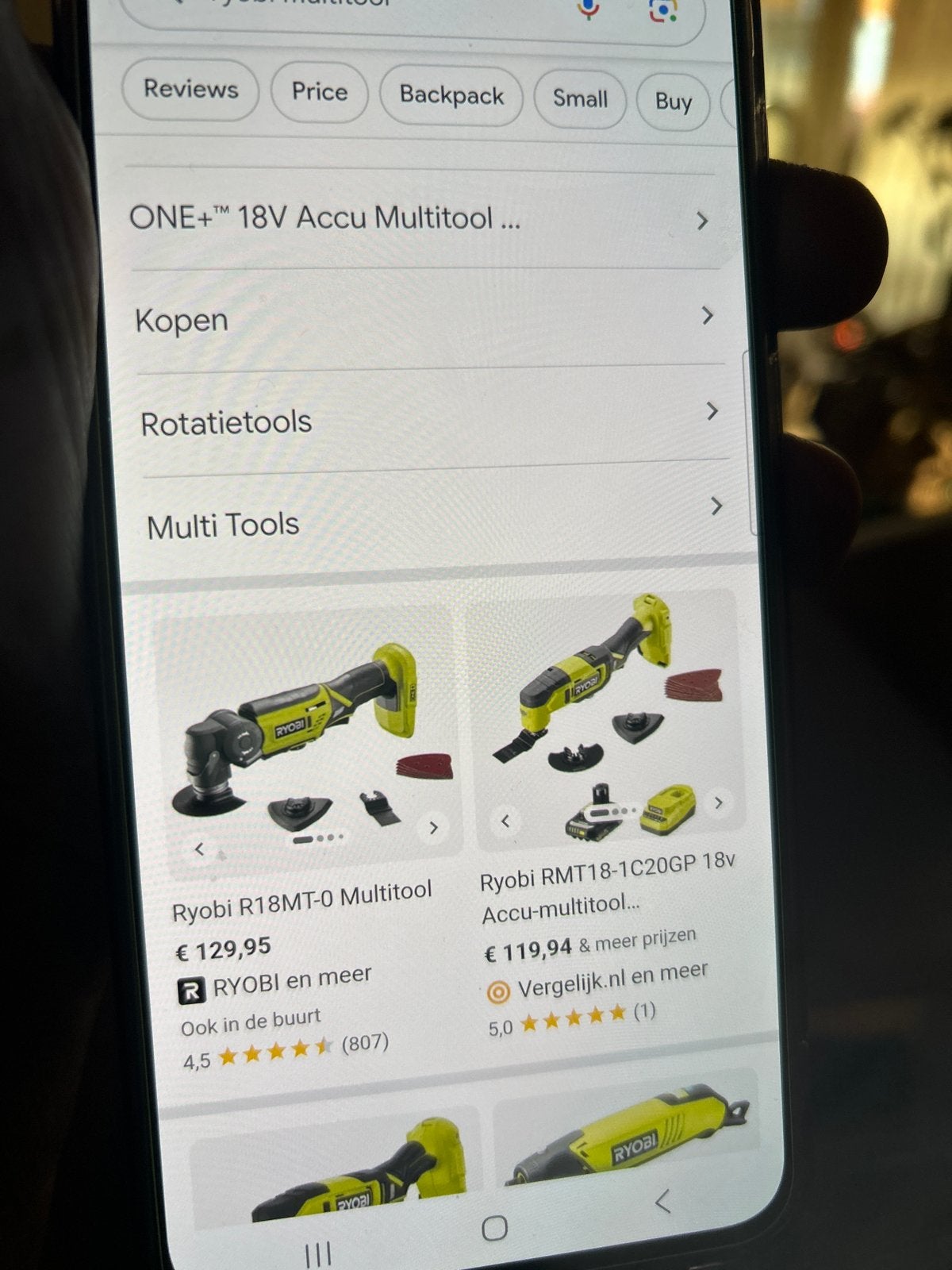 Nieuwe Ryobi ONE+ 18V Accu Multitool, Ophalen, Nieuw