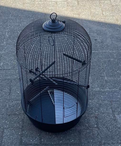 Vogelkooi Zwart, Ophalen of Verzenden, Gebruikt, Aluminium, Vogelkooi