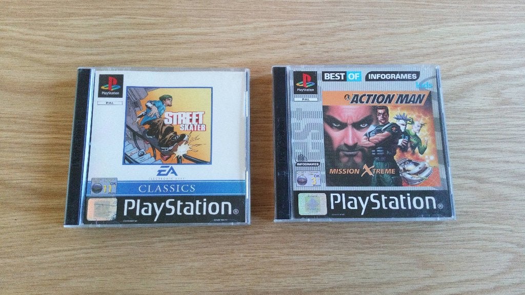 Street Skater & Action Man - PS1, Spelcomputers en Games, Games | Sony PlayStation 1, Gebruikt, Verzenden, 1 speler, Vanaf 3 jaar