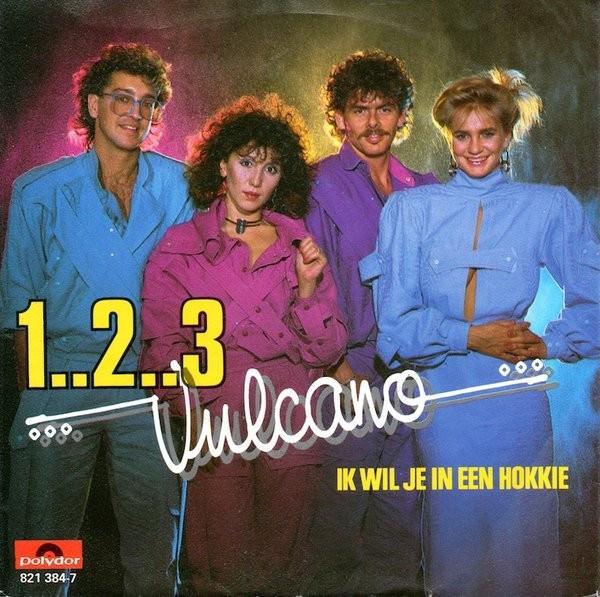 Vulcano - 1,2,3 (Single), Cd's en Dvd's, Vinyl Singles, Gebruikt, Fotohoes, Single, 1980 - 1989, Pop, 7 inch, Ophalen of Verzenden