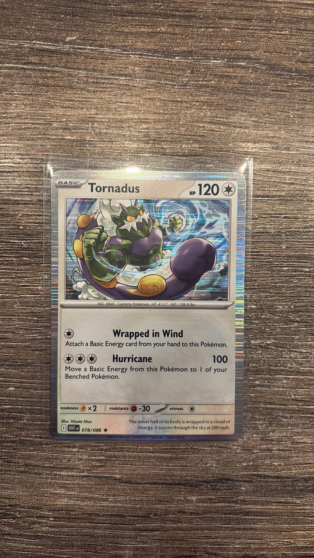 WHT Tornadus 078/086 holo, Ophalen of Verzenden, Zo goed als nieuw