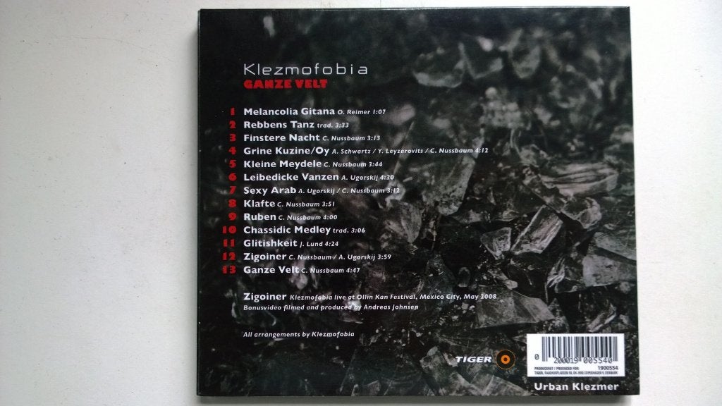 Klezmofobia - Ganze Velt, Ophalen of Verzenden, Zo goed als nieuw