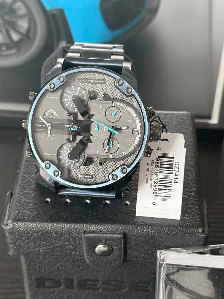 Diesel Mr Daddy DZ7414 horloge, Overige merken, Staal, Gebruikt, Staal