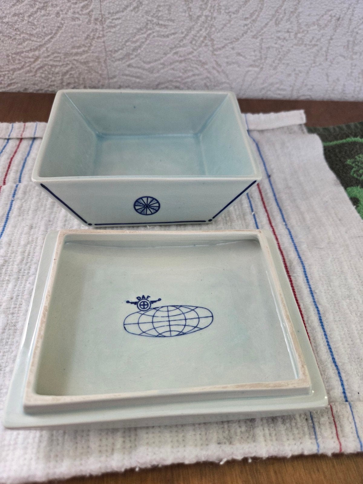 Daf Holland delftsblauw sigarettenbakjemet zeilwagen decorat, Ophalen of Verzenden, Gebruikt