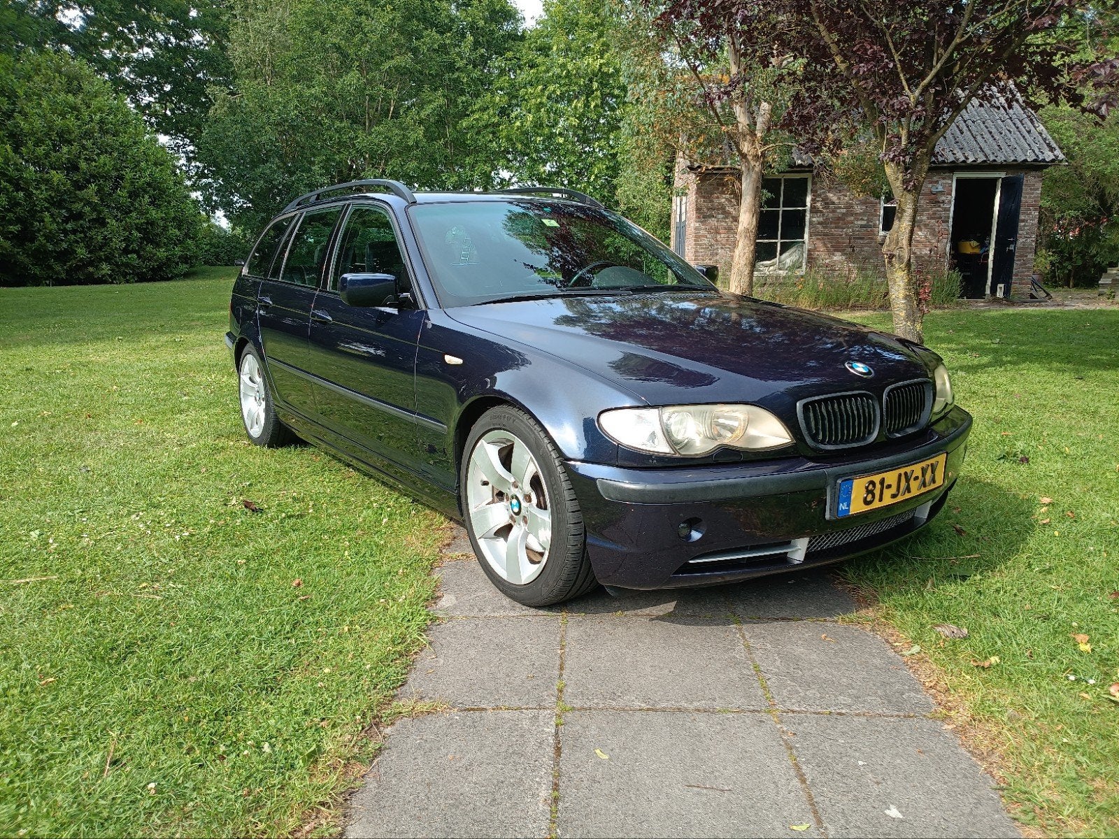 BMW 3-Serie 3.0 I 330 Touring AUT 2002 Blauw, Automaat, Zwart, Blauw, Stationwagon