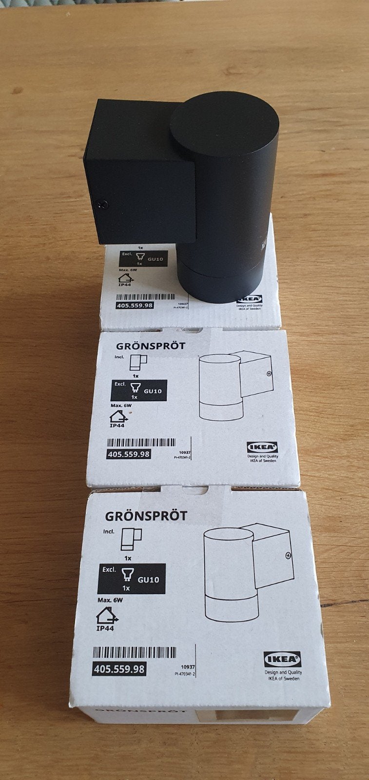 3 Ikea Gronsprot buitenlampjes nieuw, Tuin en Terras, Ophalen of Verzenden, Nieuw