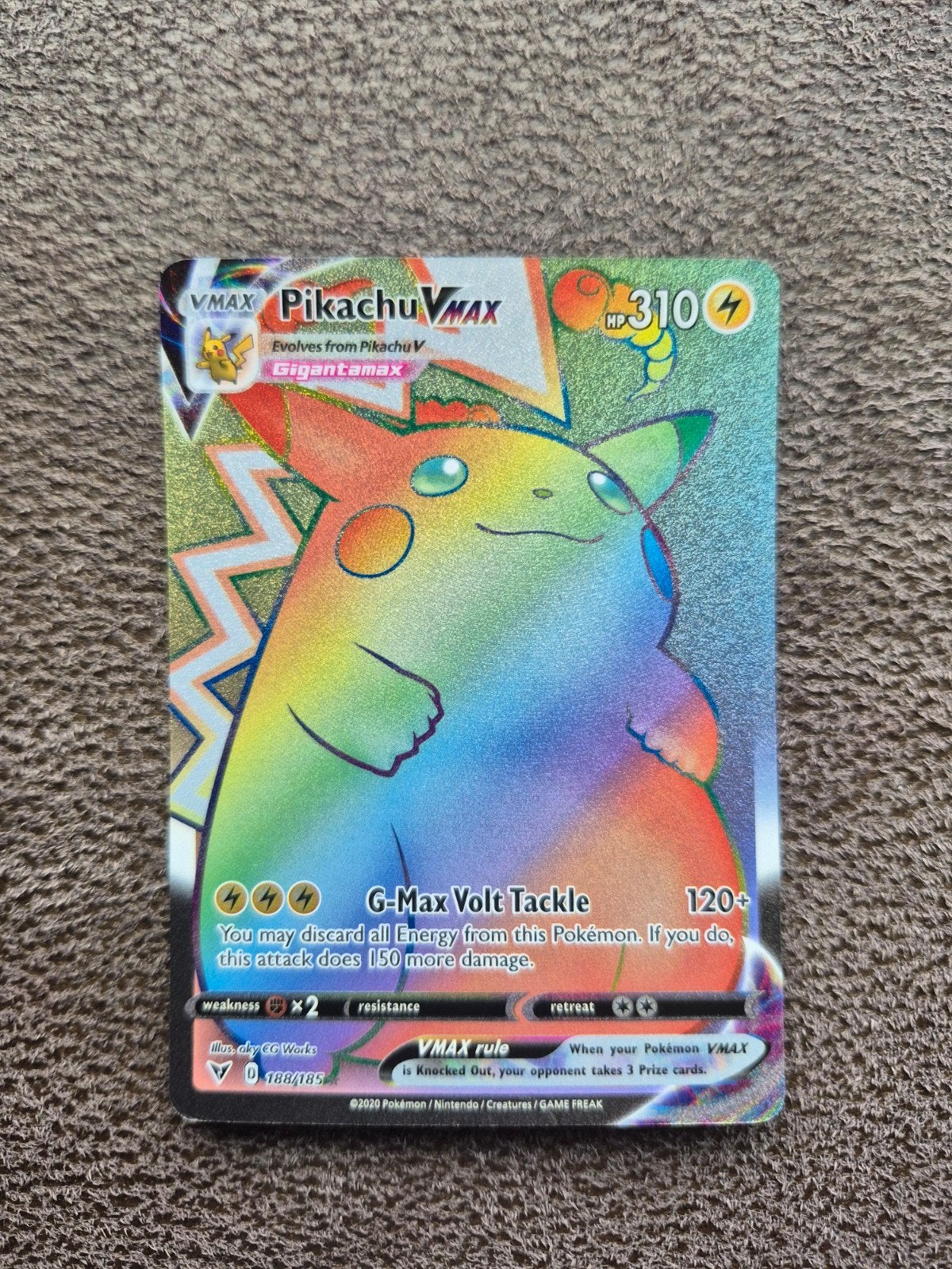 Pikachu Vmax 188/185, 1 speler, Zo goed als nieuw, Vanaf 3 jaar, Ophalen