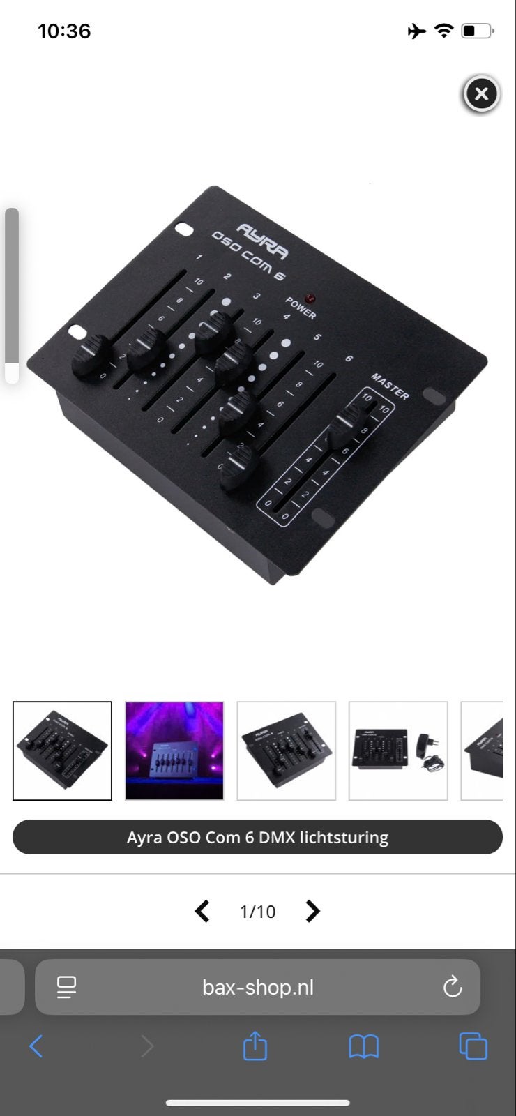 Ayra OSO Com 6 DMX lichtsturing nwhasd, Ophalen, Gebruikt, Licht
