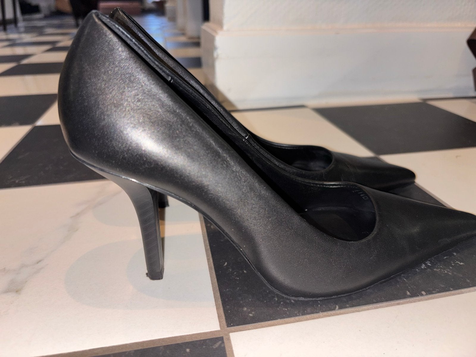 Nieuwe Mango leren pumps - Maat 38, Pumps, Zwart, Nieuw, Ophalen of Verzenden
