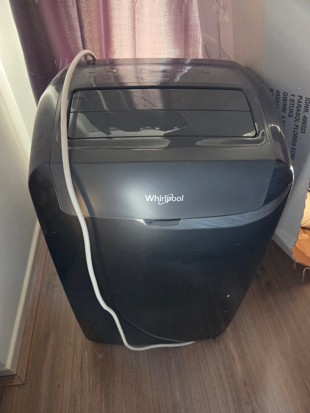 Whirlpool Mobiele Airco - Compact en Krachtig, Ophalen, Gebruikt, Minder dan 60 m³, 3 snelheden of meer