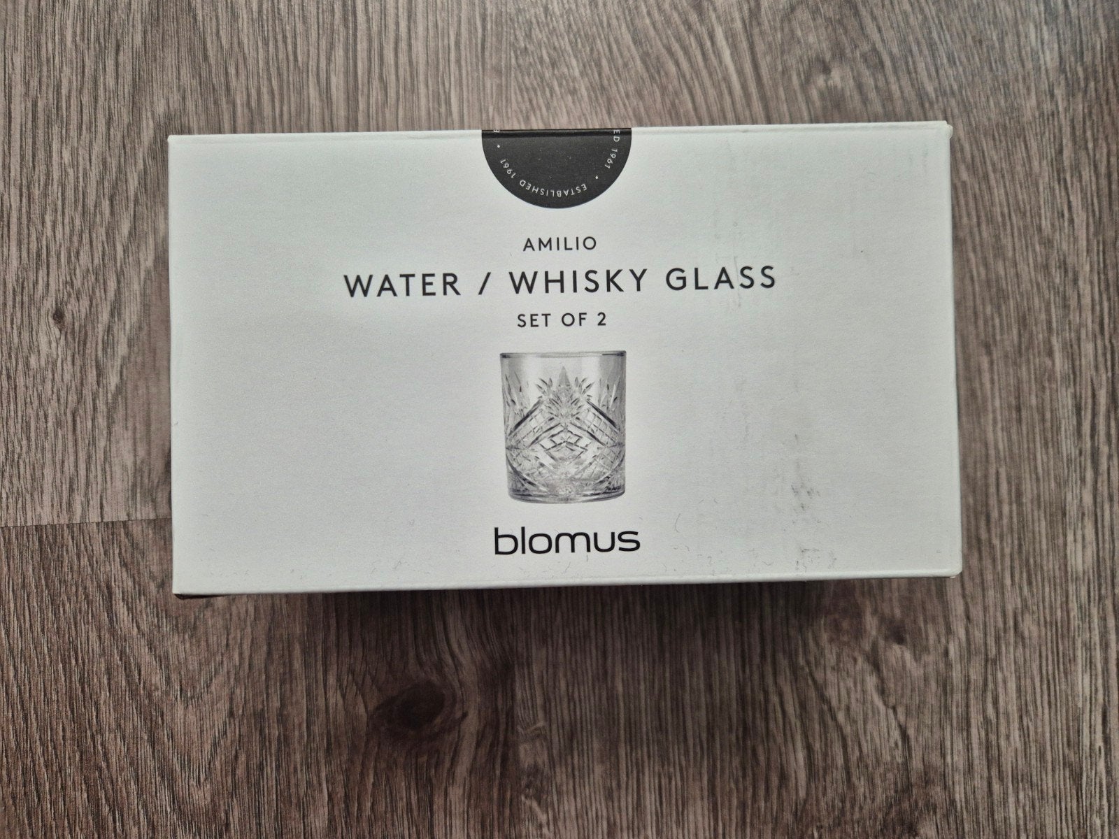 Nieuw Amilio Water / Whisky Glas Set van 2 - Blomus, Nieuw, Ophalen of Verzenden, Overige merken, Glas
