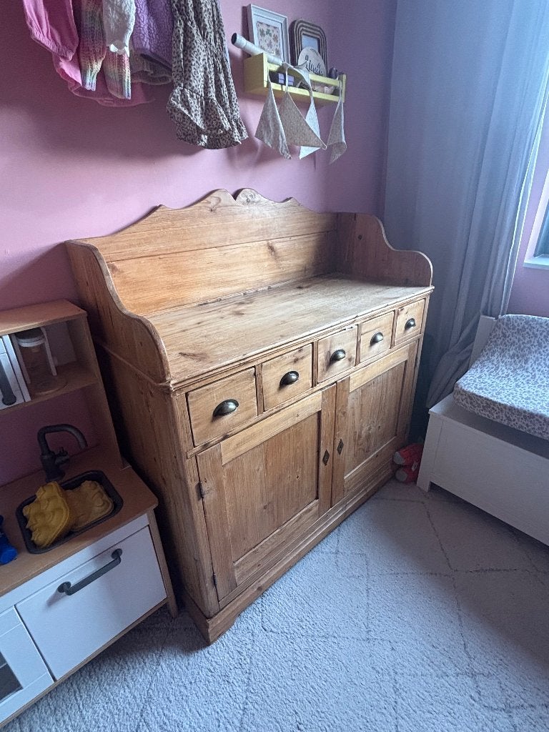Brocante commode, Ophalen, Gebruikt, 50 tot 70 cm, 100 cm of meer