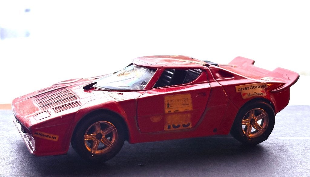 Vintage Polistil Lancia Stratos Rally S32 Modelauto, Ophalen of Verzenden, Gebruikt, Auto, Overige merken
