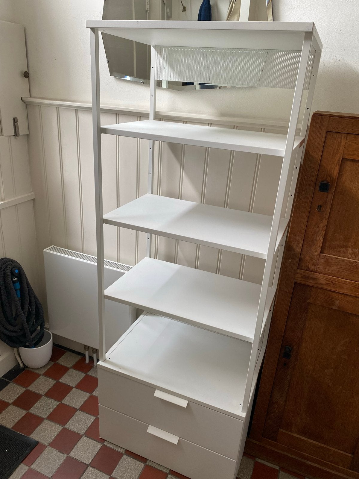 IKEA platsa open element en kastje met lades - Wit, Ophalen, Gebruikt