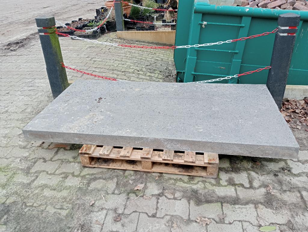 Staptegel oud-hollands beton 200x100x10cm, Tuin en Terras, Ophalen, Overige typen, Zo goed als nieuw, Minder dan 5 m²