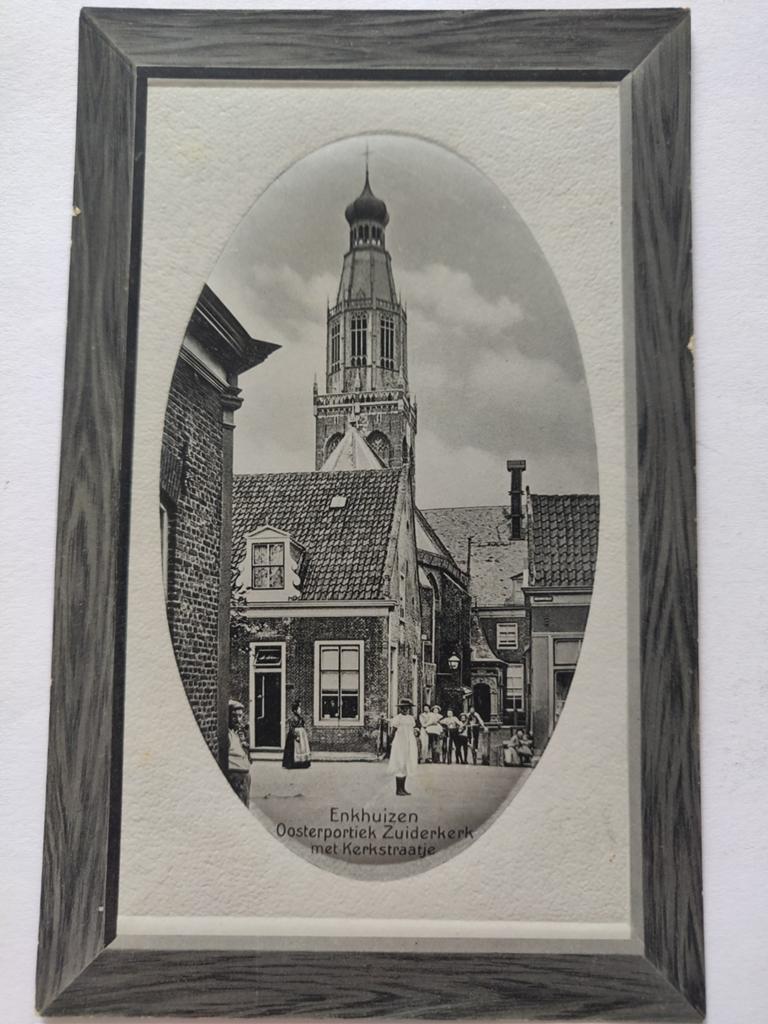 X1553 Enkhuizen 1911 Reliëf, Ophalen of Verzenden, Voor 1920, Noord-Holland