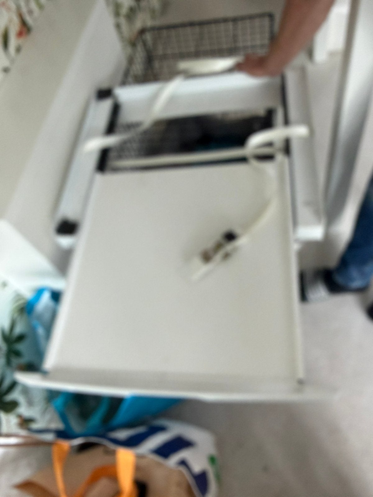 Tussenstuk wasmachine en droger, Ophalen, Zo goed als nieuw