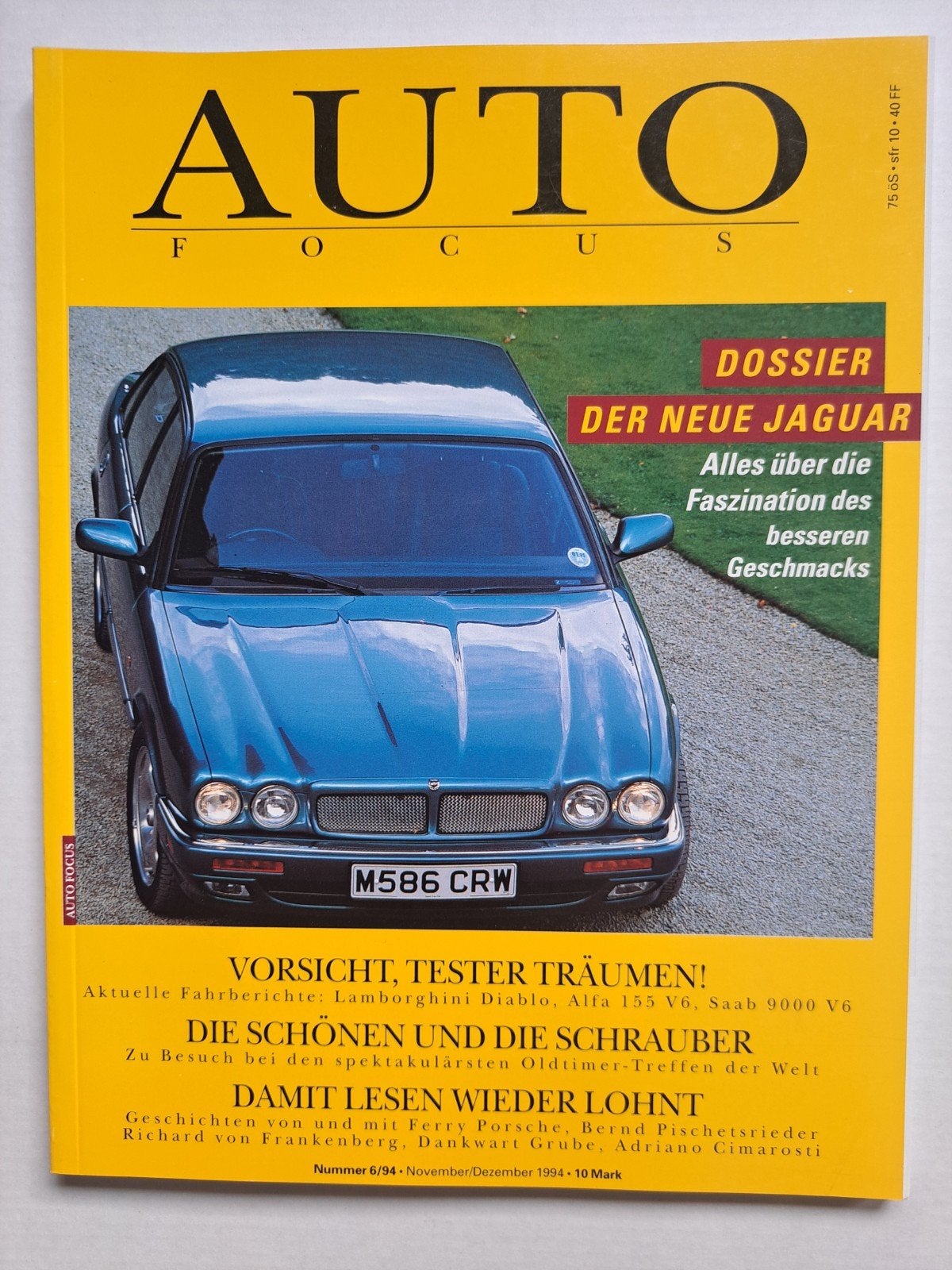 Auto Focus Magazine - Nummer 6/94 - Jaguar Dossier, Boeken, Ophalen of Verzenden, Gelezen