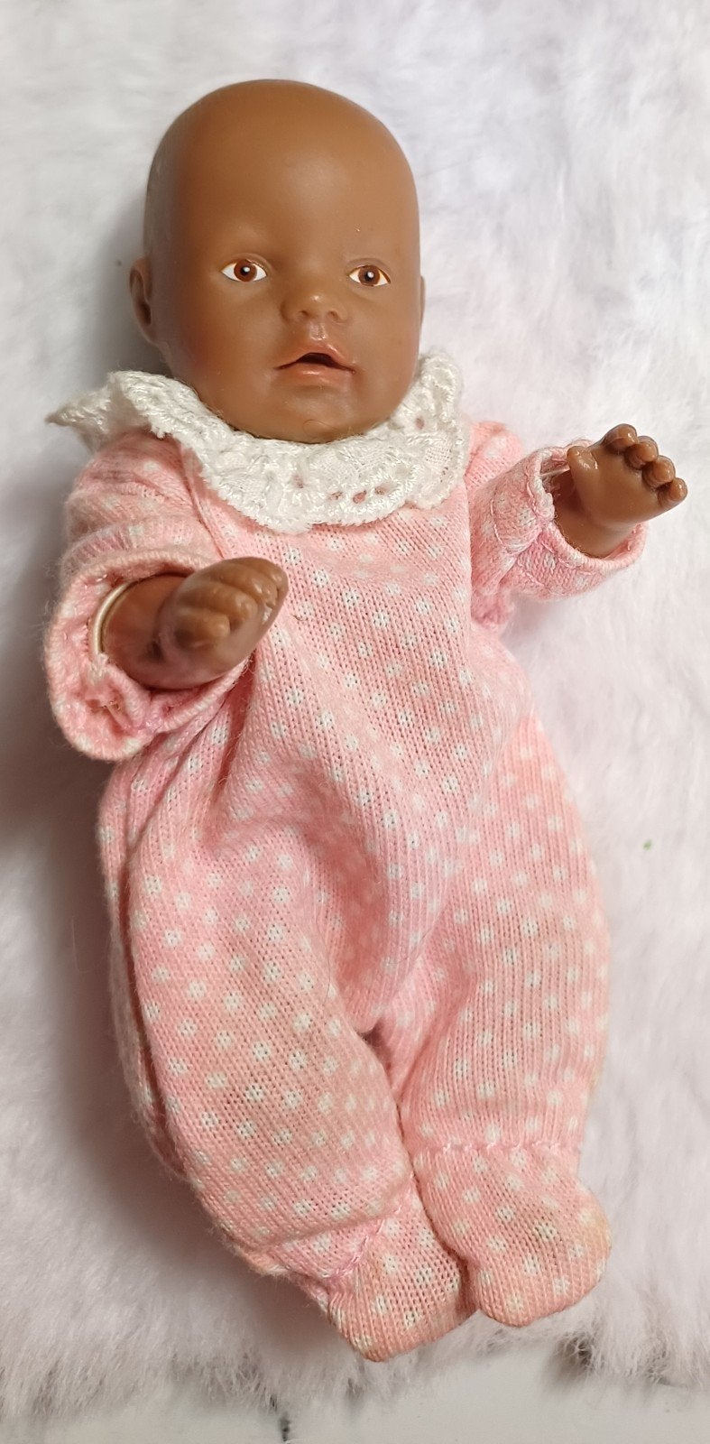 Poppenhuis miniborn popje, Ophalen of Verzenden, Zo goed als nieuw, Poppenhuis