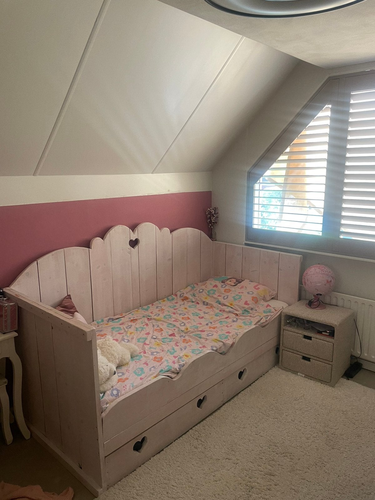 Prinsessenbed te koop, Kinderen en Baby's, Kinderkamer | Bedden, Ophalen, Gebruikt, 180 cm of meer, 85 tot 100 cm