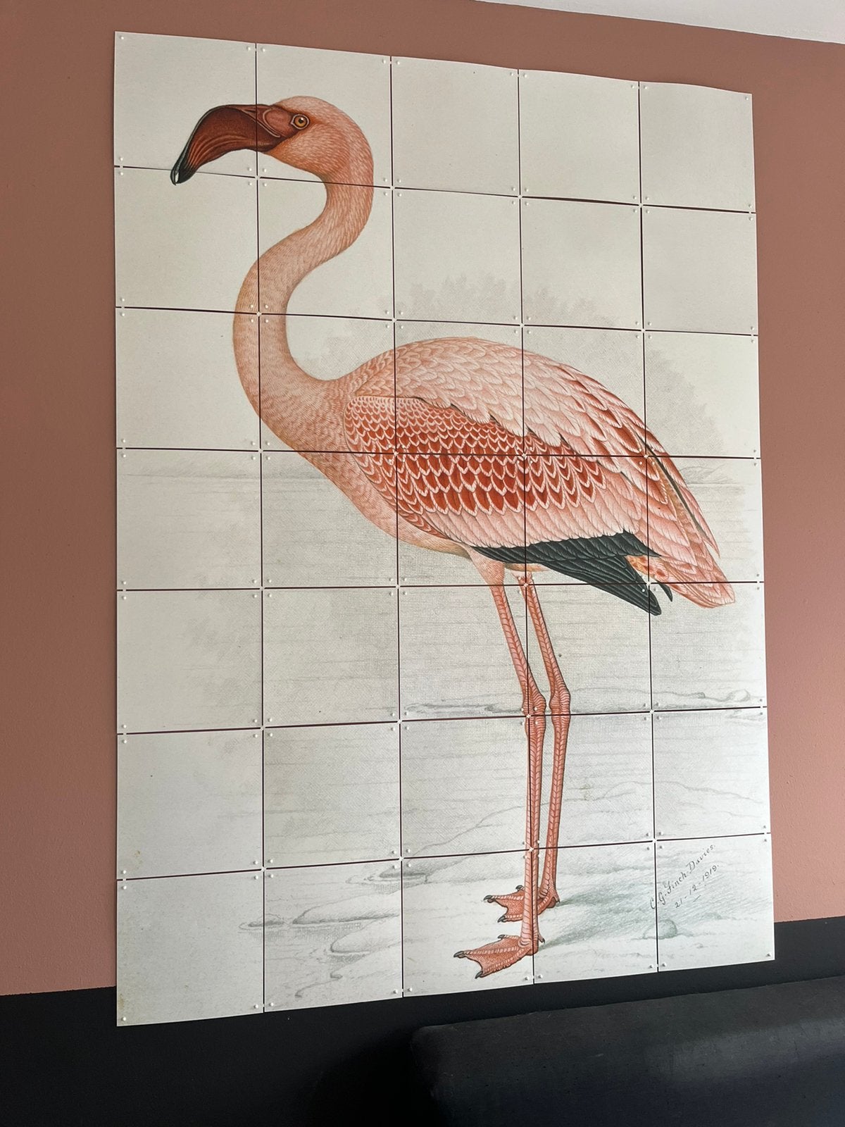 TE KOOP: IXXI wanddecoratie flamingo, Ophalen of Verzenden, Zo goed als nieuw