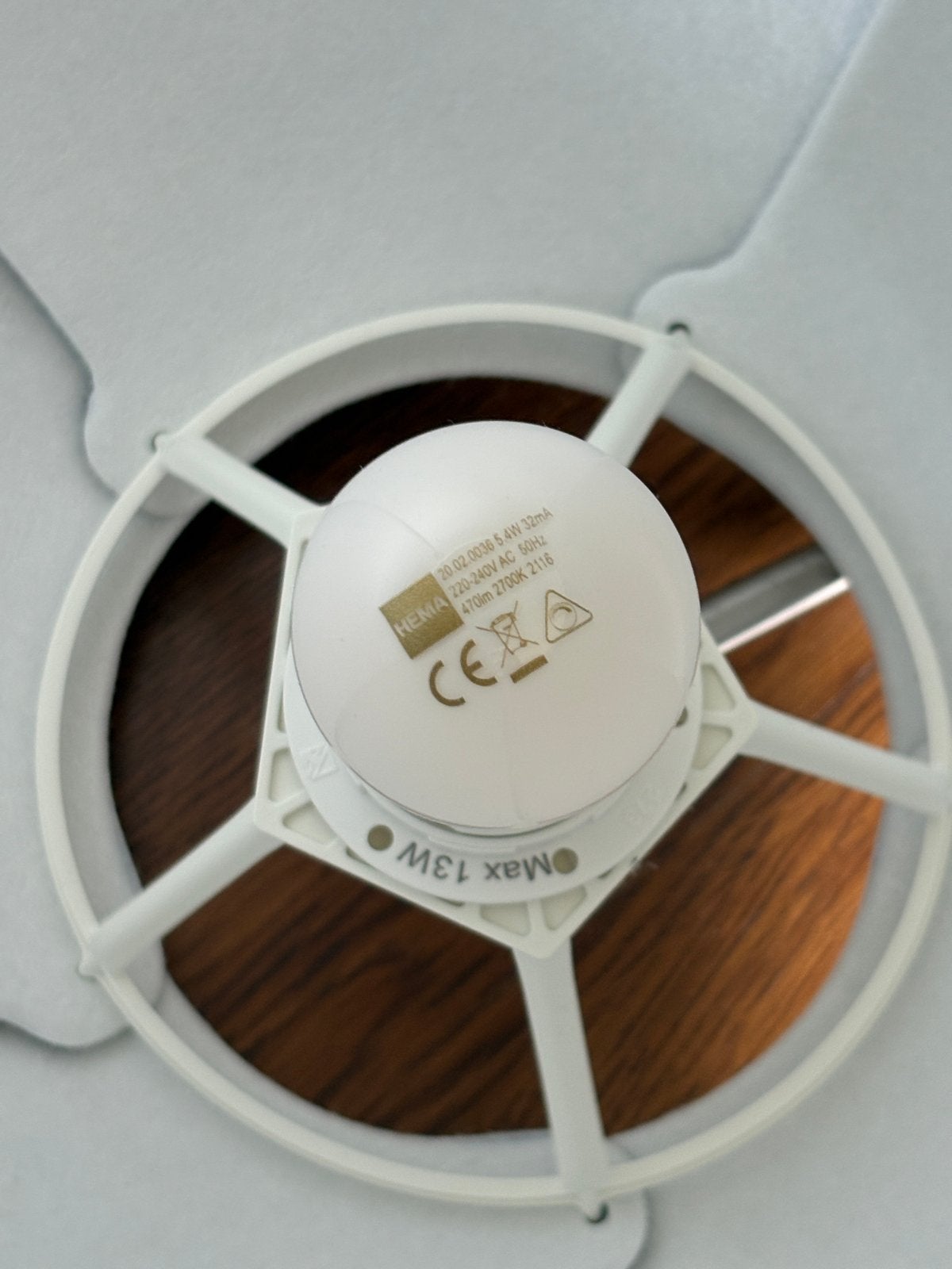 IKEA Vintergata Hanglamp - Grijs Vilt, Huis en Inrichting, Lampen | Hanglampen, Ophalen, Zo goed als nieuw, Textiel, E27 (groot)