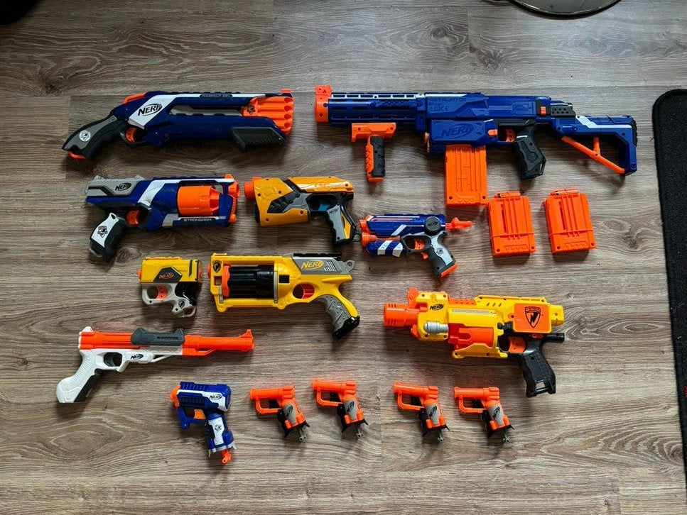 Diverse nerf geweren, Ophalen, Zo goed als nieuw