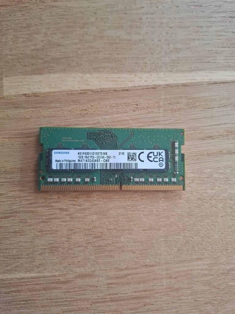 Samsung 16GB DDR4 3200MHz SO-DIMM RAM, DDR4, Ophalen of Verzenden, Zo goed als nieuw, Laptop