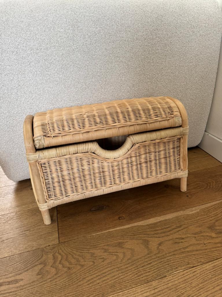 Rotan speelgoed opbergbankje van H&m home, Ophalen, Zo goed als nieuw, Overige typen