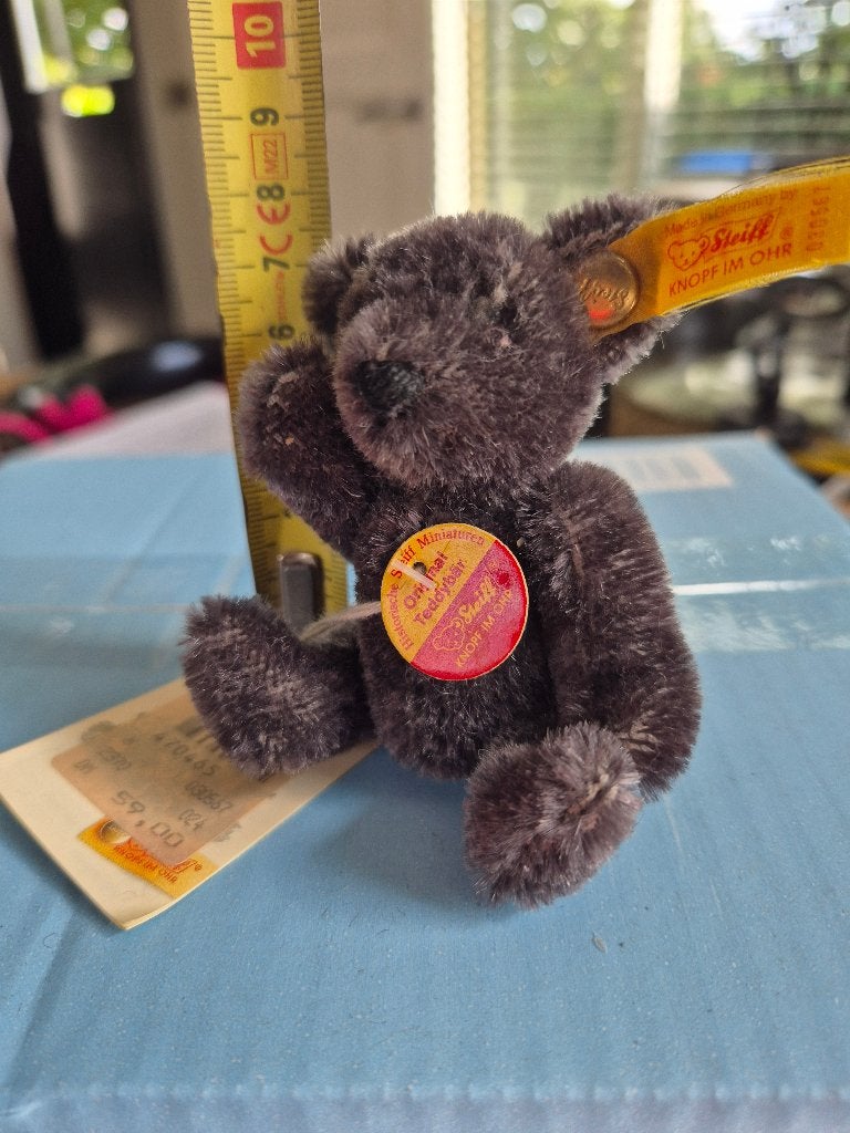 Zeldzame historische miniatuur Steiff Teddybär – 7 cm, Ophalen of Verzenden