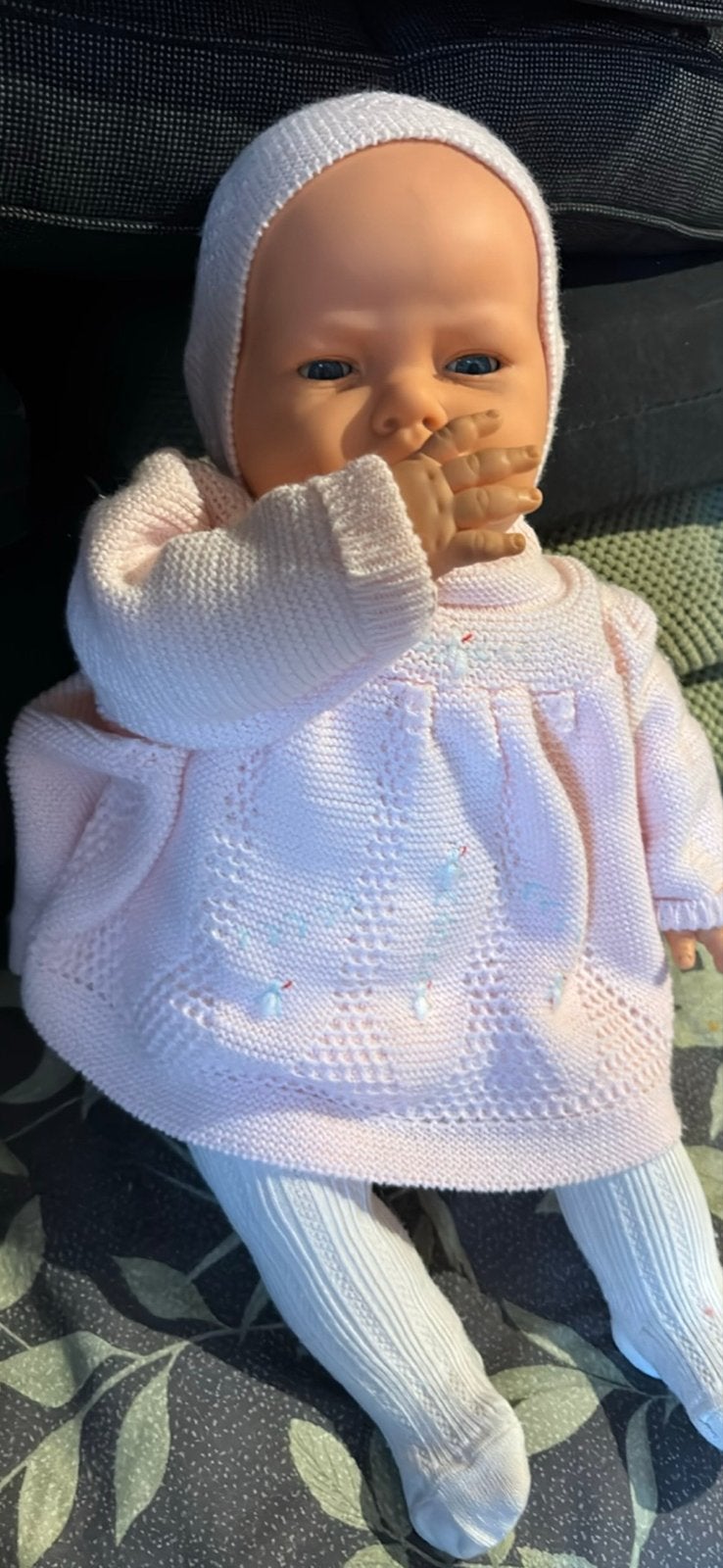 Oude pop met beweegbaar hoofdje en stoffen lijfje, Ophalen, Gebruikt, Babypop