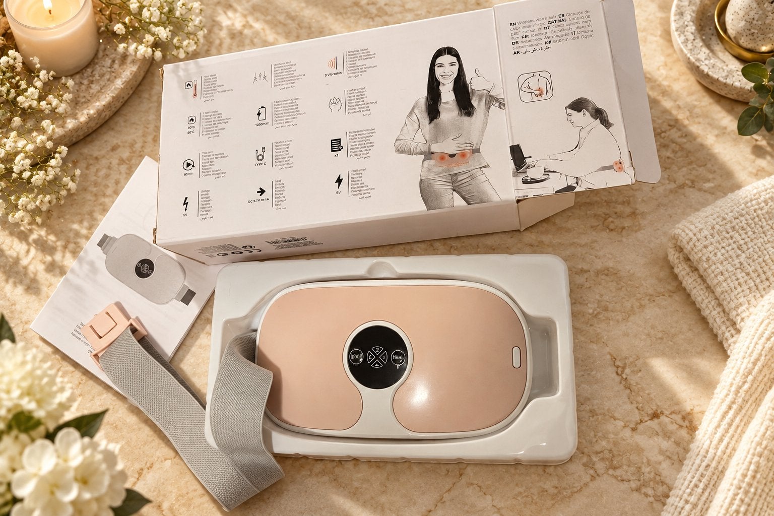 Draadloze Warmteband voor Menstruatiepijn - ALE-HOP, Ophalen of Verzenden, Nieuw, Apparaat