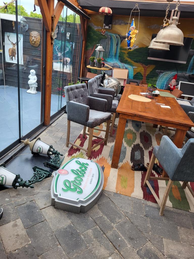 Grolsch Reclamebord en Twee Lampen, Ophalen of Verzenden