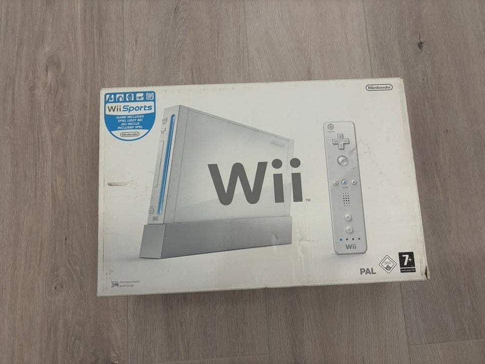Nintendo Wii, Ophalen of Verzenden, Zo goed als nieuw, Met 1 controller, Met stuurtje