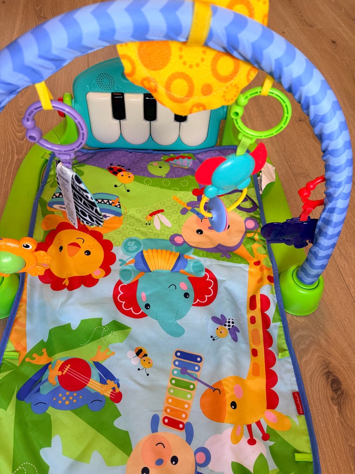 Fisher-Price Kick & Play Piano Gym Speelkleed, Ophalen of Verzenden, Zo goed als nieuw, Speelkleed, Met licht