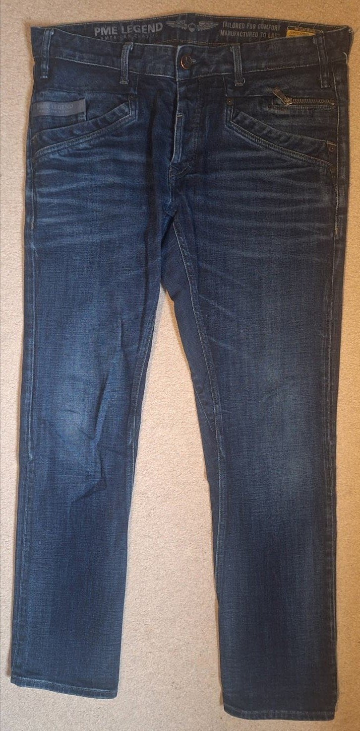 PME Legend Spijkerbroeken Maat 36-34 (diverse modellen), Ophalen of Verzenden, Gedragen, Blauw, W36 - W38 (confectie 52/54)