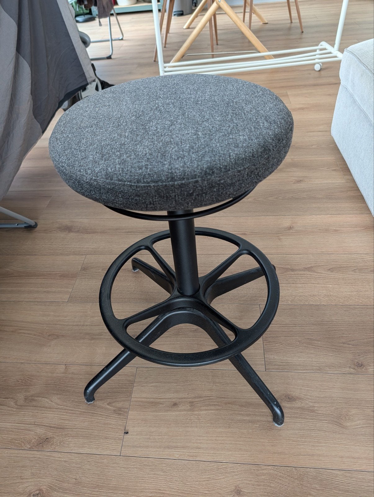 IKEA LIdkullen sta-op kruk - Grijs, Ophalen, Zo goed als nieuw, Modern, Ergonomisch, Stof
