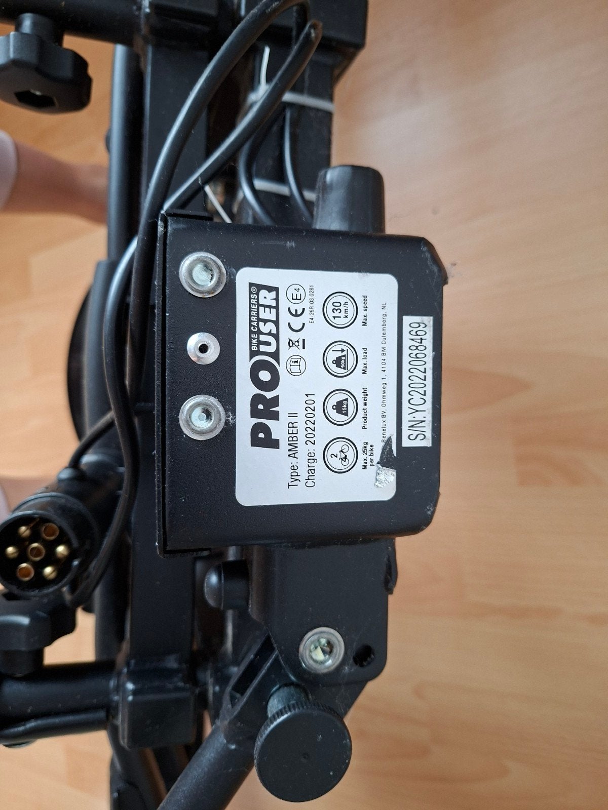 pro user fietsendrager, Ophalen