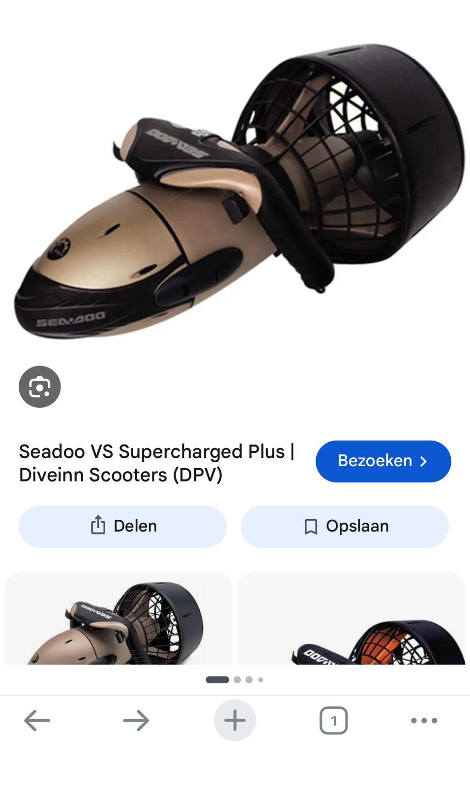 Sea Doo Bombardier SUPERCHARGED VS, Ophalen, Nieuw, Elektrisch